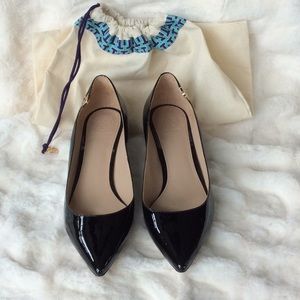 Tory Burch Black Patent Leather Pumps